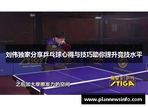 刘伟独家分享乒乓球心得与技巧助你提升竞技水平